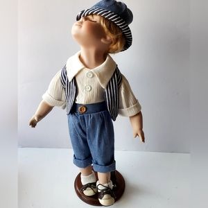 Gepeddo kissing Porcelain Boy 15" Doll By Geppeddo |